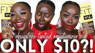 MAYBELLINE TINTED MOISTURIZER 375 - TESTING NEW HYDRATING DRUGSTORE FOUNDATION | Mena Adubea