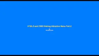 Using HTML5 and CSS3 Atractive Drop-down Menu
