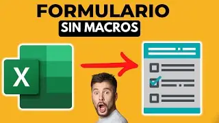 ⭐ FORMULARIO en EXCEL⭐  SIN VBA
