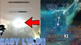 How To Get 100 Alteration In 2 Minutes (FAST LEVEL UPS!!) - Skyrim Glitches