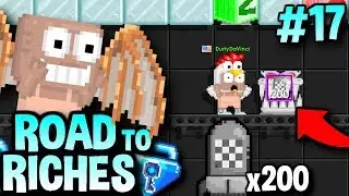 I BOUGHT 200 MONOCHROME BLASTS | Road To Riches #17 | Growtopia
