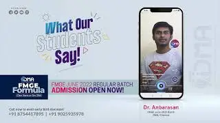 DMA's FMGE FORMULA TO CRACK FMGE JUNE 22 | WHAT OUR STUDENTS SAY | DMA CHENNAI
