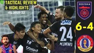 Odisha FC 6-4 East Bengal | Set Piece Brilliance By The Juggernauts, Tactical Review ISL 21/22 HINDI