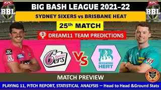 SIX vs HEA 25th BBL Match Prediction in Tamil | SIX vs HEA Dream11 Prediction | BBL 2021 |