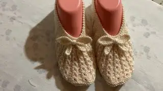 İki şiş kahve çekirdeği patik modeli/çeyizlik patik modeli/harika örgü patik