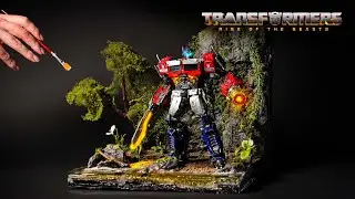 Deep in the jungle, something awaits Optimus Prime | RISE OF THE BEASTS Diorama Art