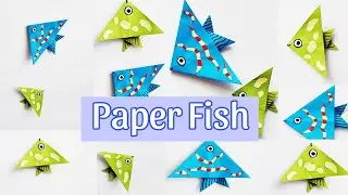 How to make a paper fish easily | DIY paper fish paper craft | rr craft house