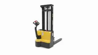 S Double Mast Stackers with Powered Drive and Powered Lift