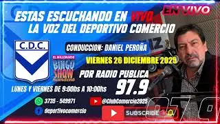 Emisión en directo de Club Comercio, Bingo Show Navideño..Santa Sylvina Chaco