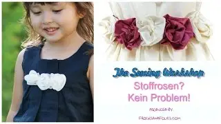Wie man eine Stoff-Rose n&auml;ht | Blumenm&auml;dchenkleid | Stoffrosen | Frocks & Folics
