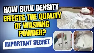 How Bulk Density Effects The Quality Of Washing Powder? IMPORTANCE OF BULK DENSITY IN WASHING POWDER