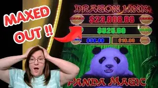 MAXED OUT GRAND JACKPOT ON DRAGON LINK  PANDA MAGIC SLOT MACHINE!