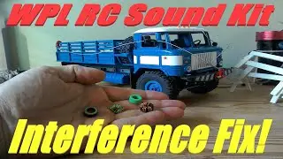 WPL B24 Sound Kit Speaker Motor Interference Fix, RC Sound Mod, RC Sound Interference Modification.
