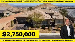 Las Vegas Exquisite single-story estate exudes opulence on premium lot with panoramic views.
