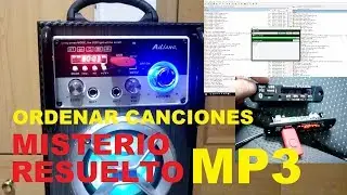 Misterio Resuelto. Ordenar canciones en reproductor MP3, USB, Bluetooth, M&uacute;sica. 074