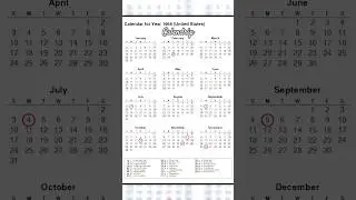 Calendar 1966 #monthsoftheyear