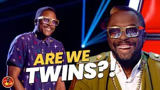 Coach Will.I.Am Meets His LOOKALIKE on The Voice UK!