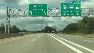 Michigan - Interstate 696 West - Mile Marker 10 to 0