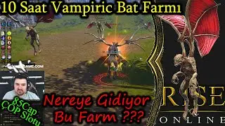 Rise Online 10 Saat Vampiric Bat Farm & Oyun KAPTANI 85 LV CAP Farmı