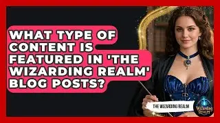 What Type of Content Is Featured in 'The Wizarding Realm' Blog Posts? - The Wizarding Realm