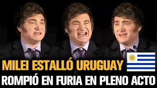 MILEI ESTALLÓ URUGUAY 🇺🇾 ROMPIÓ EN FURIA EN PLENO DISCURSO