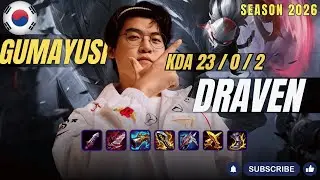 HLE Gumayusi DRAVEN vs EZREAL ADC - Patch 26.1 KR Ranked | lolrec