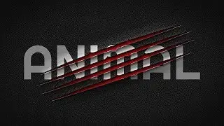Claw Scratch Text Effect - Photoshop Tutorial