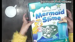 How to make Mermaid Slime #slimemaking