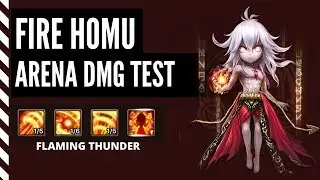 FIRE HOMU THE ZAIROSS REPLACEMENT SHOWCASE | ARENA DMG TEST - Summoners War