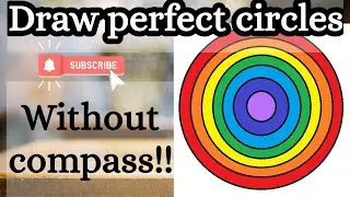 Draw perfect circles without using compass | Using only 4 materials! | Fun With Experiments |
