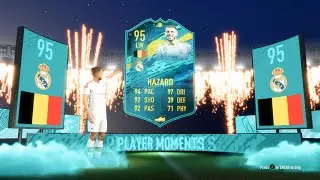 IS HE WORTH IT? PLAYER MOMENTS EDEN HAZARD SBC COMPLETED + GAMEPLAY REVIEW ! - FIFA 20 ULTIMATE TEAM
