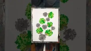 liquitex ink under shrink wrap. 11x14. Step 2 / color tests #moby #liquitexink #timelapse