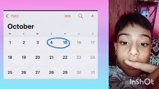 iPhone me calender 1582 october check please