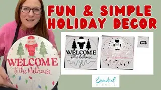 Fun & Simple Holiday Decor&ndash; DIY Stencil & Transfer Craft Tutorial