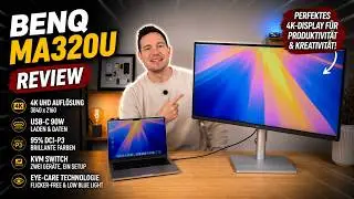 Der BESTE Monitor f&uuml;r Mac User 2025? BenQ MA320U 4K Monitor im Test + ScreenBar Halo 2 Combo