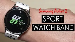 Samsung Galaxy Watch Active 2 Sports Watch Band Similar Look to the Nike Apple Watch [4K]