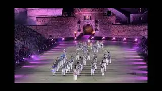 The Citadel regimental band and pipes at the Royal Edinburgh Military Tattoo