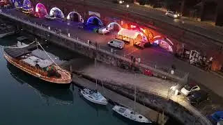 Ramsgate harbour Christmas lights 2025 Drone flight