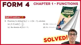 Self Practice 1.3 - Q3 || Add Maths Textbook Form 4 - Chapter 1