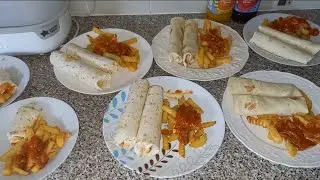 Meals of the week for a family of 10. Lunches and Dinners