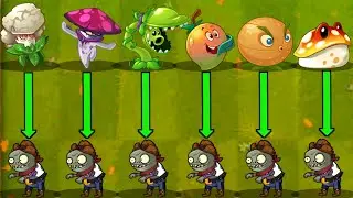 Best 40 Team 3 Plants Vs 50 Zombie Bull Rider || Pvz2 || Who Will Win?