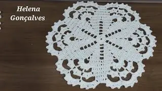 Toalhinha de crochê canhoto #semprecirculo #crochet #toalhinha #helenagonçalves #croche 