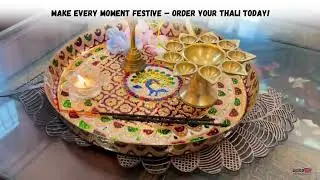 Peacock Meenakari Pooja Thali | Gold-Plated Festival Aarti Plate | Traditional Indian Puja Thali