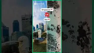 👇Comment Now What is Your Choice? 😊 | Singapore / Bali ✅ | Pickyourtrail 💚 #travel #shorts