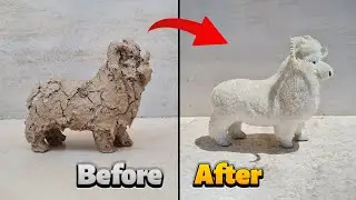 I Cleaned The MUDDIEST Glittery Goat Toy Ever | ASMR