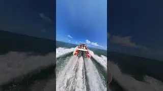 Speed Boat Follow Shot 360 Video Idea 🚤💡. Shot w/ Insta360 X3 & 3M Extended Selfie Stick #insta360
