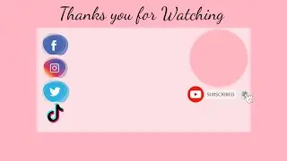 Free Outro Pink Template | no text | no copyright