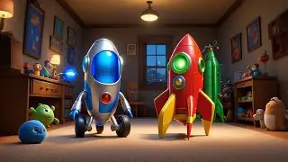 Two Toy Rockets Zoom and Zap | Space Song for Kids | Counting & Action Rhyme for Preschoolers
