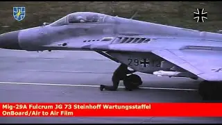 Mig-29A Fulcrum JG73 Steinhoff in Laage in der Wartung, Triebwerkswartung