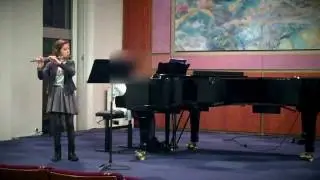 Sonatine pour flûte et piano de Pascal Proust. Candice (flûte traversière).